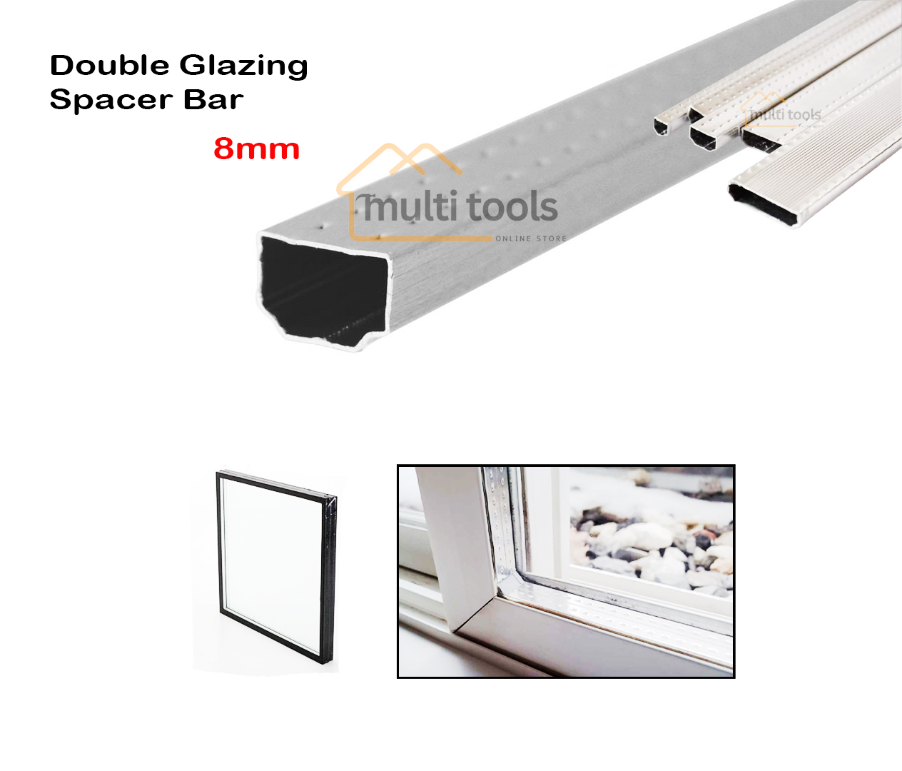 8mm Double Glazing Spacer Bar (5m Length)